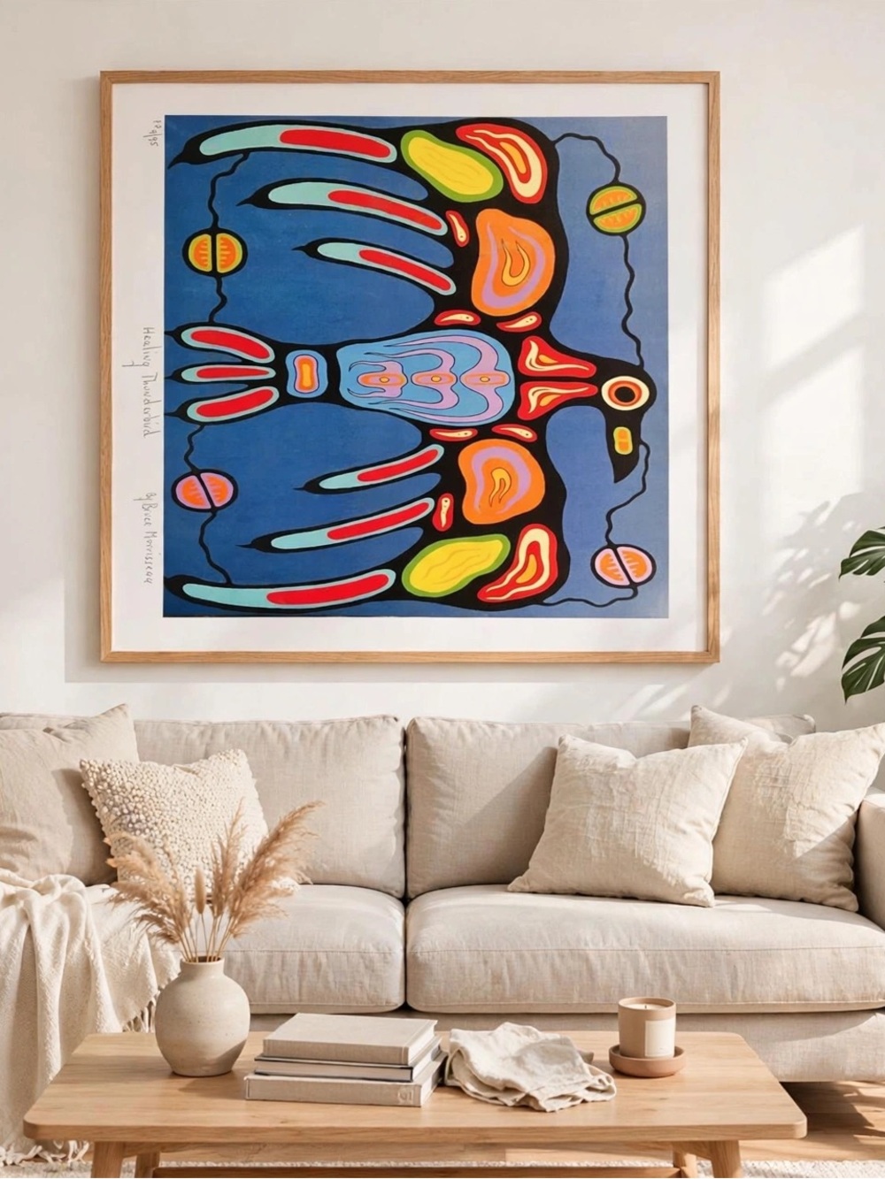 Bruce Morrisseau Healing Thunderbird PP 9/95 Lithograph 16x12